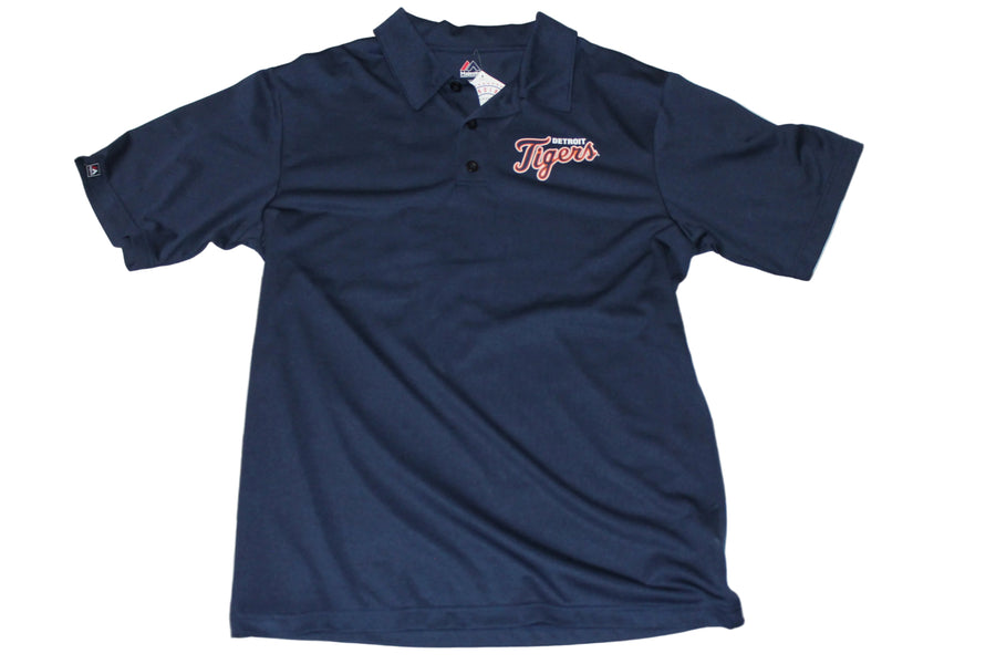 MLB Detroit Tigers Men's Fanatics Base Thief Polo Shirt - Golf Shirt - Medium