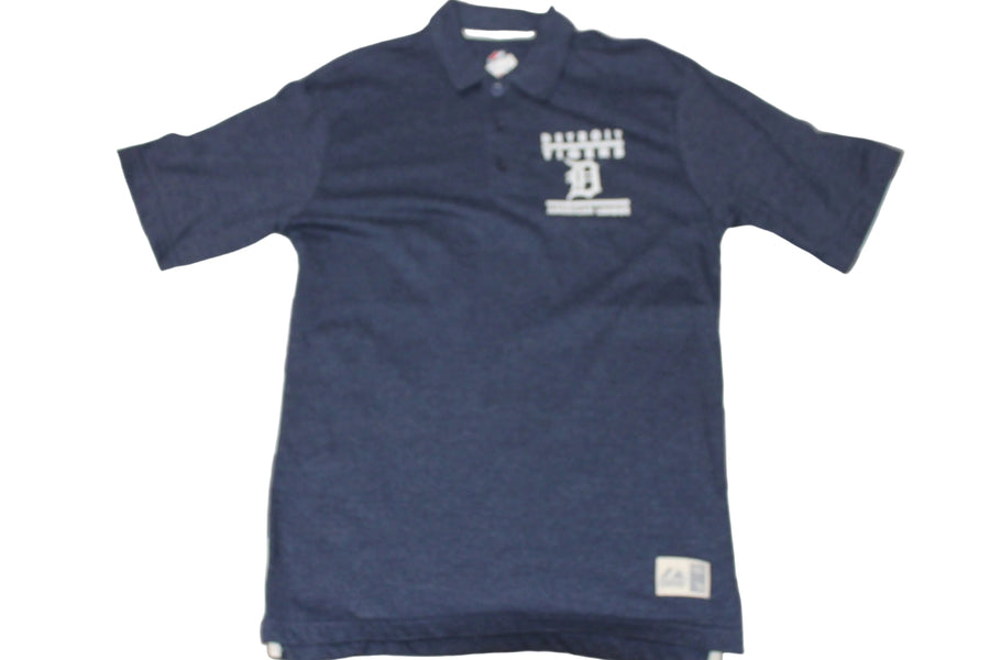 MLB Detroit Tigers Men's Majestic Polo Shirt - Golf Shirt - Medium