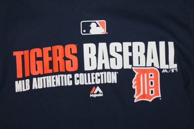 MLB - Men's Majestic Authentic Collection Detroit Tigers Long Sleeve T-Shirt - Small
