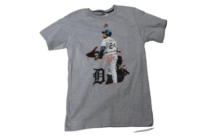MLB - Men's Majestic Detroit Tigers Cabrera Michigan Map T-Shirt - Small