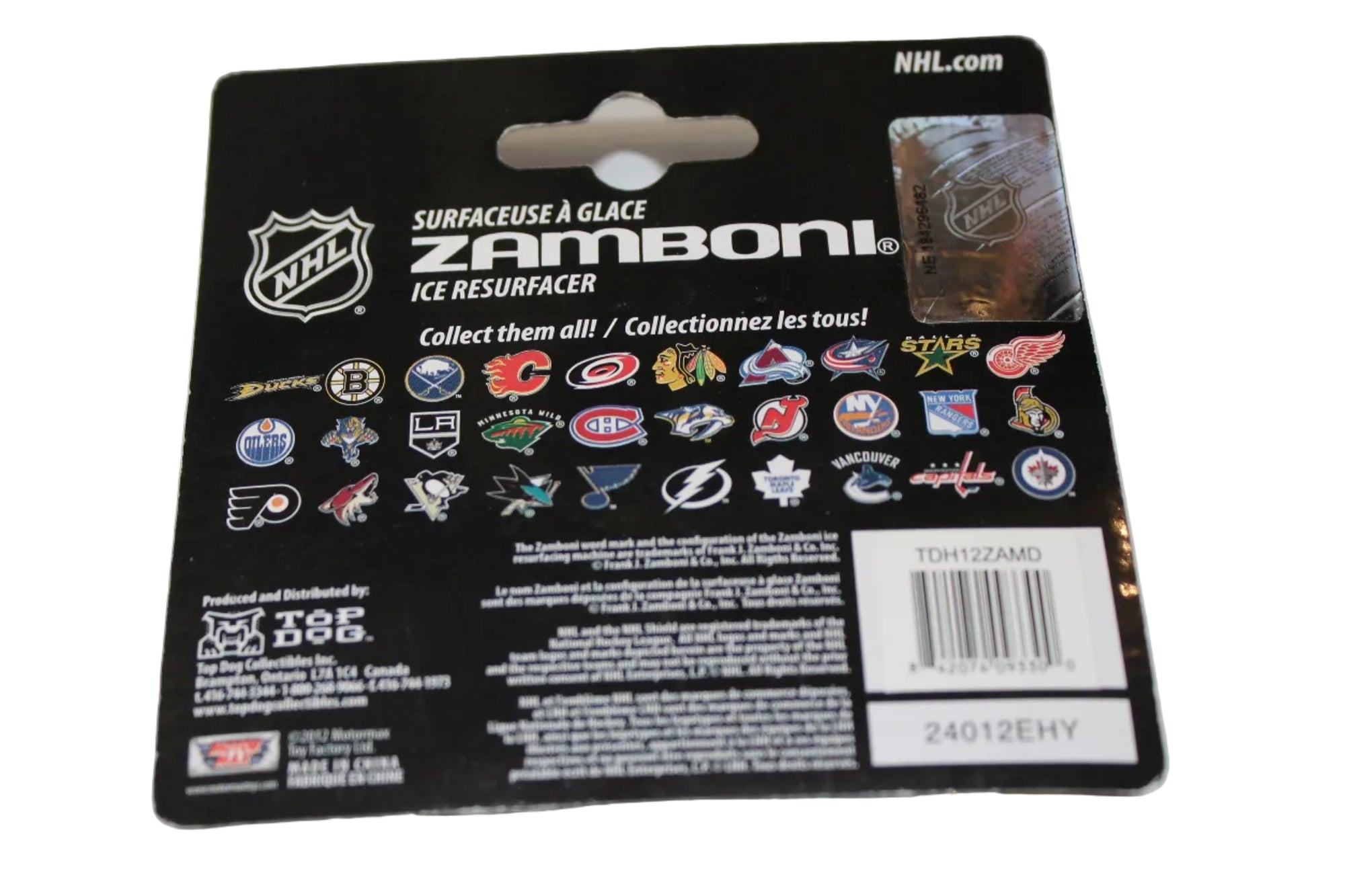 NHL Anaheim Ducks 1:64 Zamboni -Top Dog
