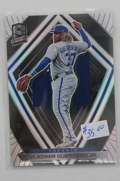 Vladimir Guerrero Jr. 2020 Panini Chronicles - Spectra - Silhouettes #59 Jersey Card