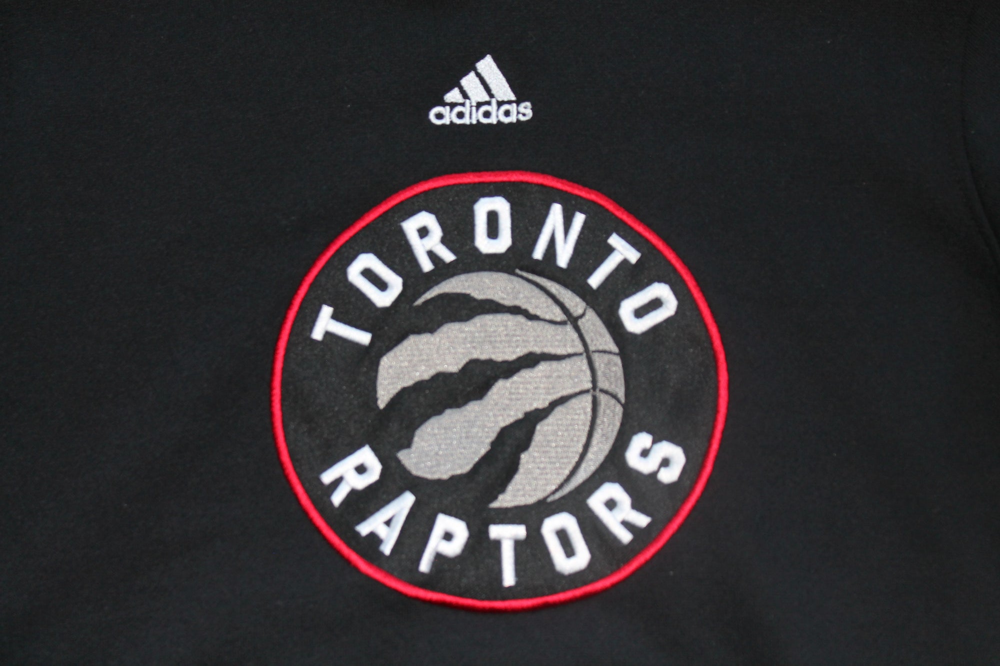 NBA Toronto Raptors Adidas Youth Fleece Hoodie - Stitched - Black