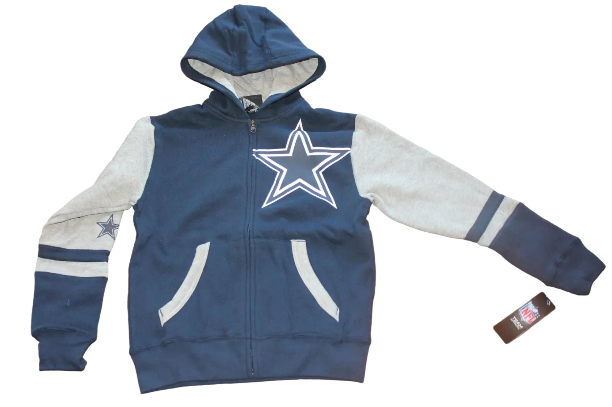 NFL Dallas Cowboys Youth Team Apparel Zip Up Hoodie