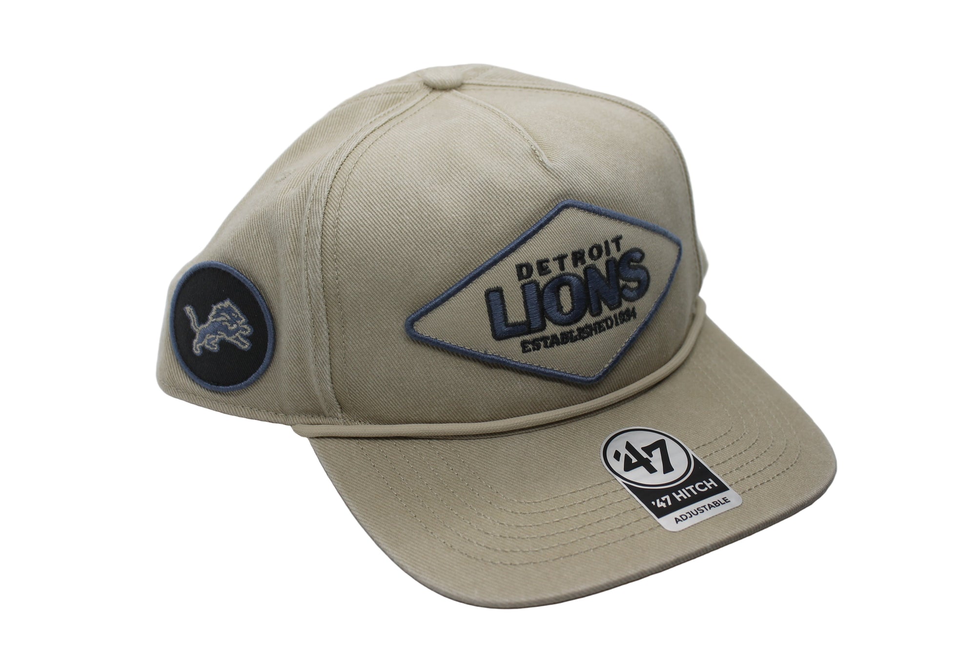 NFL Detroit Lions '47 Brand "Cairn" Hitch Snapback Hat (cream)