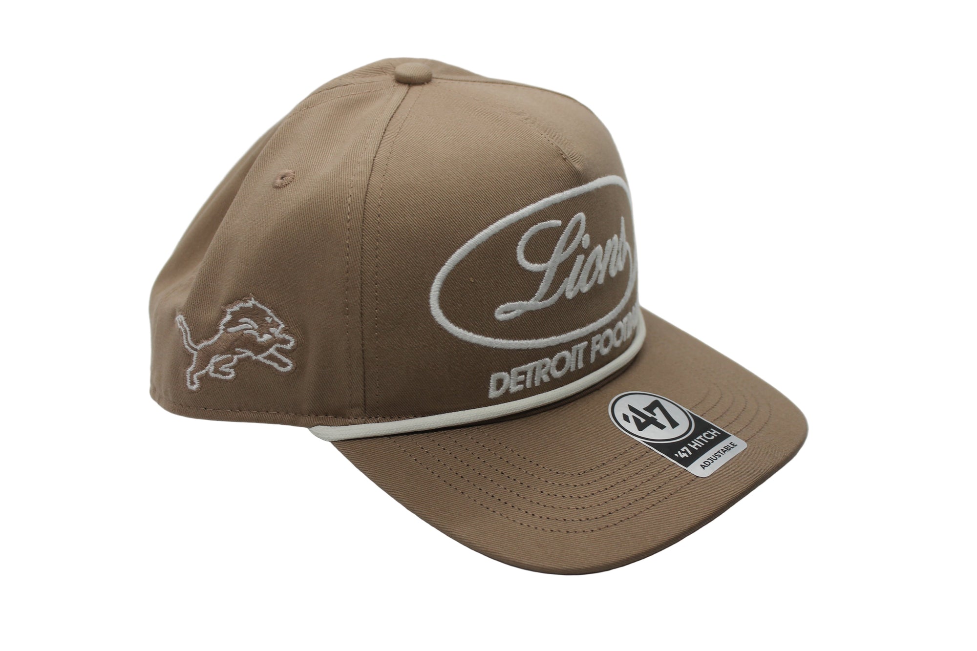 NFL Detroit Lions '47 Brand "Foundation" Hitch Snapback Hat (Sandstone)