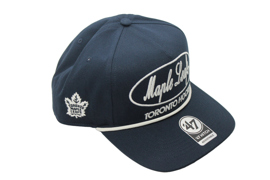 NHL Toronto Maple Leafs '47 Brand "Foundation" Hitch Snapback Hat (black)