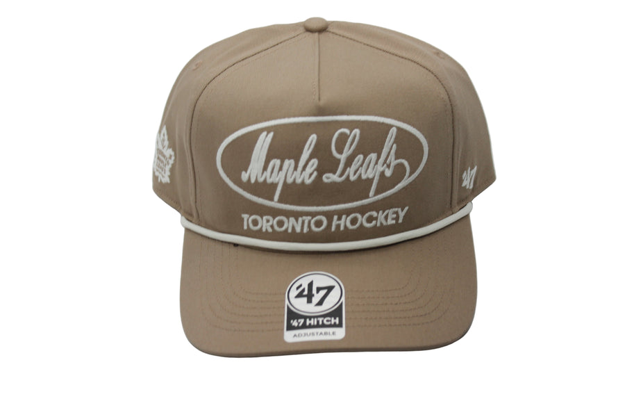 NHL Toronto Maple Leafs '47 Brand "Foundation" Hitch Snapback Hat (sandstone)