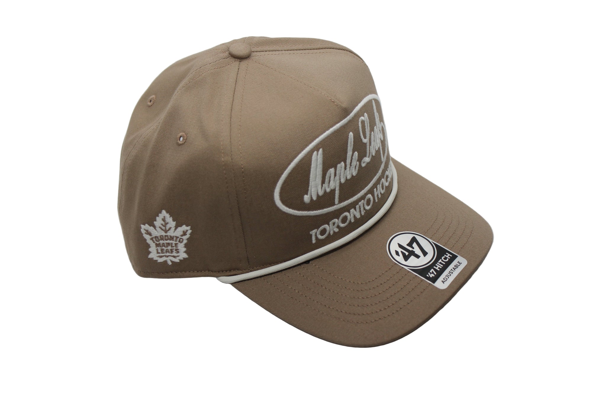 NHL Toronto Maple Leafs '47 Brand "Foundation" Hitch Snapback Hat (sandstone)