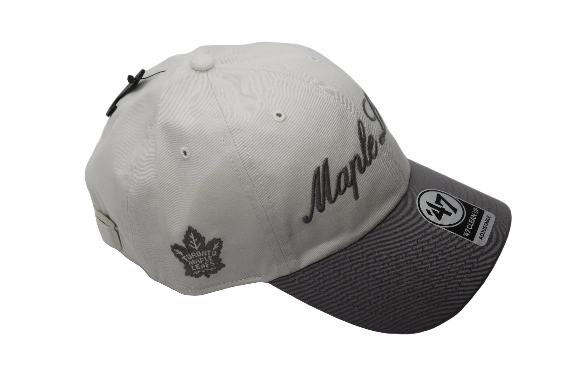 NHL Toronto Maple Leafs '47 Brand "Foundation" Clean Up Adjustable Hat (cream/wolf grey)