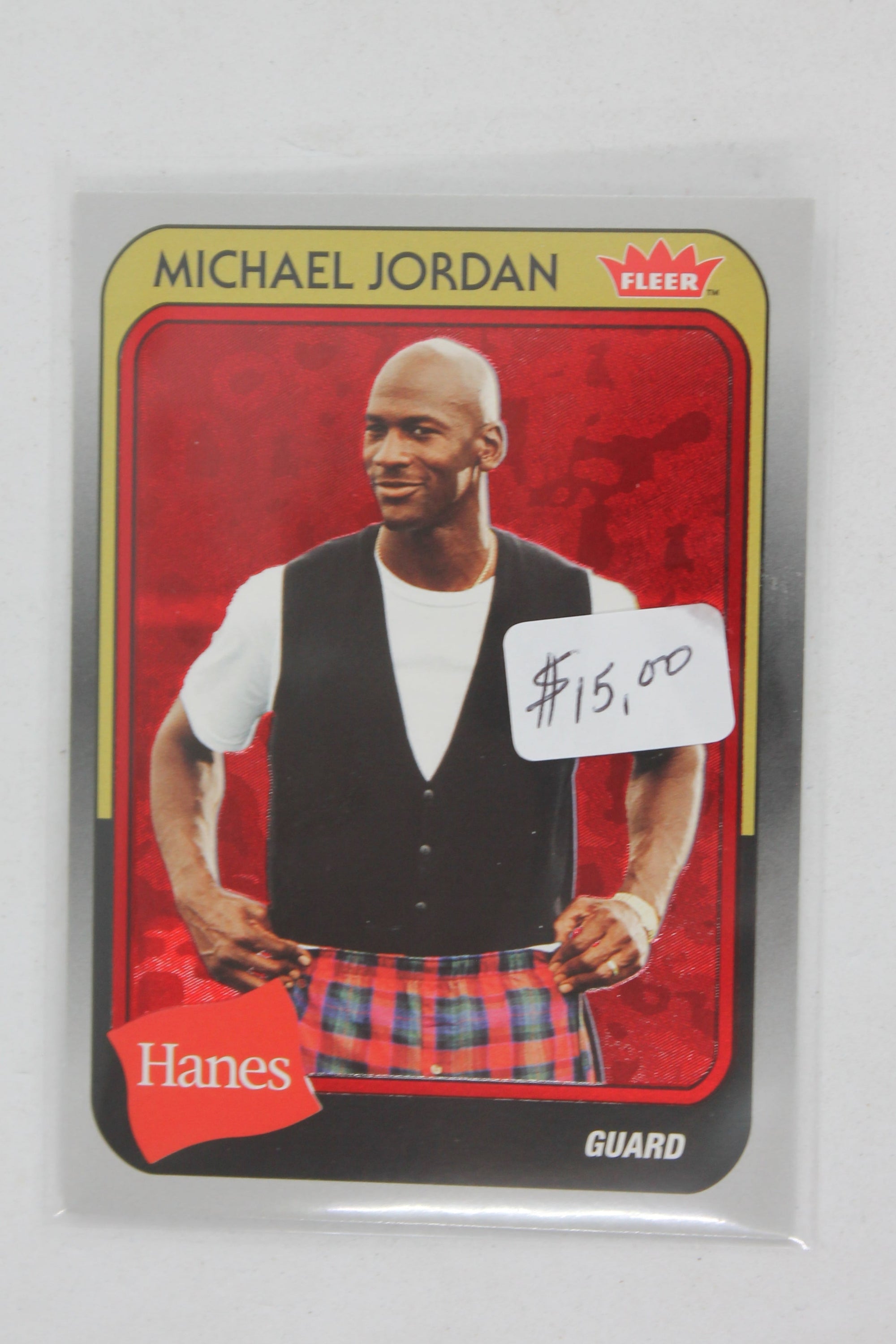 Michael Jordan 2019 Fleer Hanes Michael Jordan - [Base] - Red Foil #MJ-27