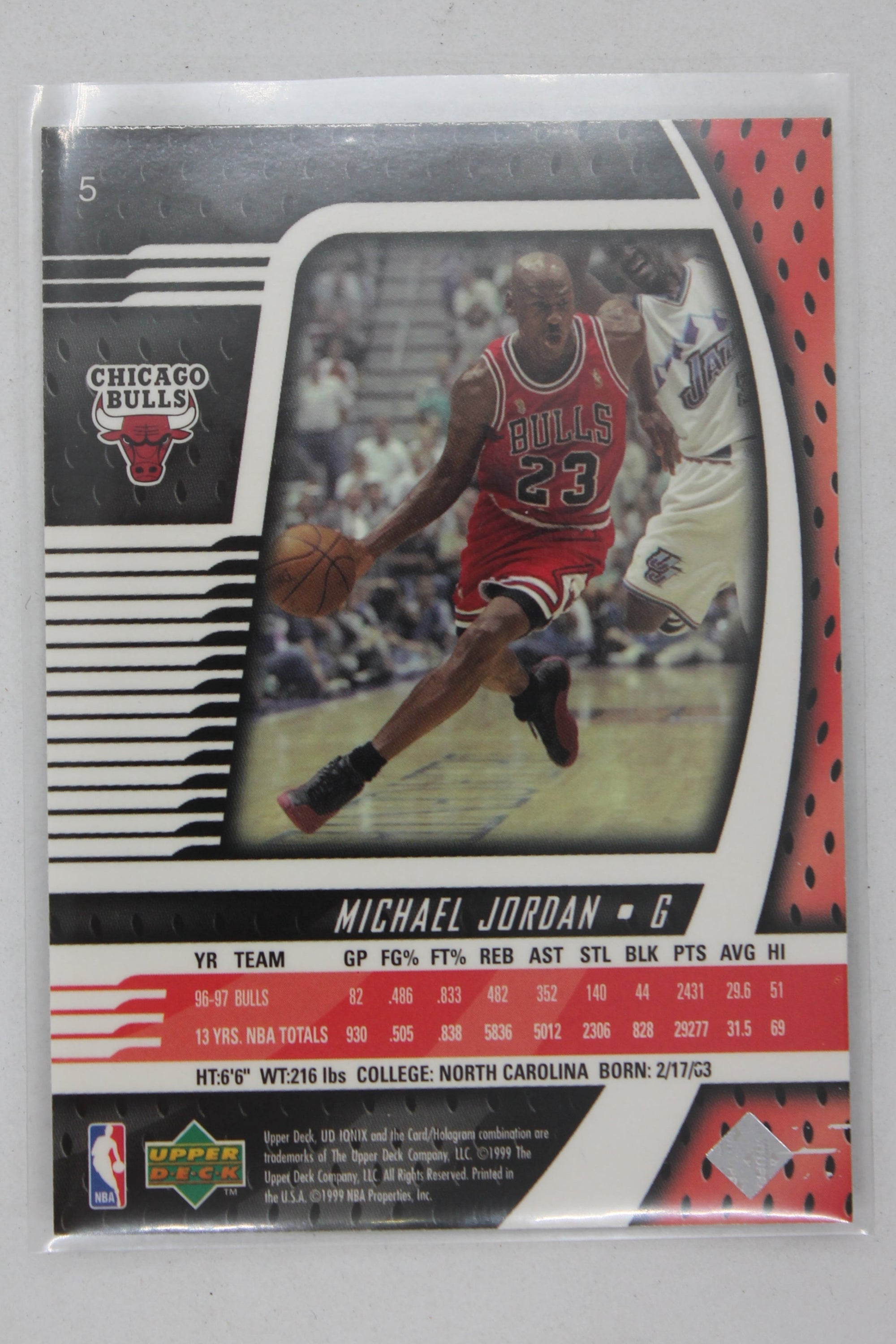 Michael Jordan 1998-99 Upper Deck Ionix - [Base] #5