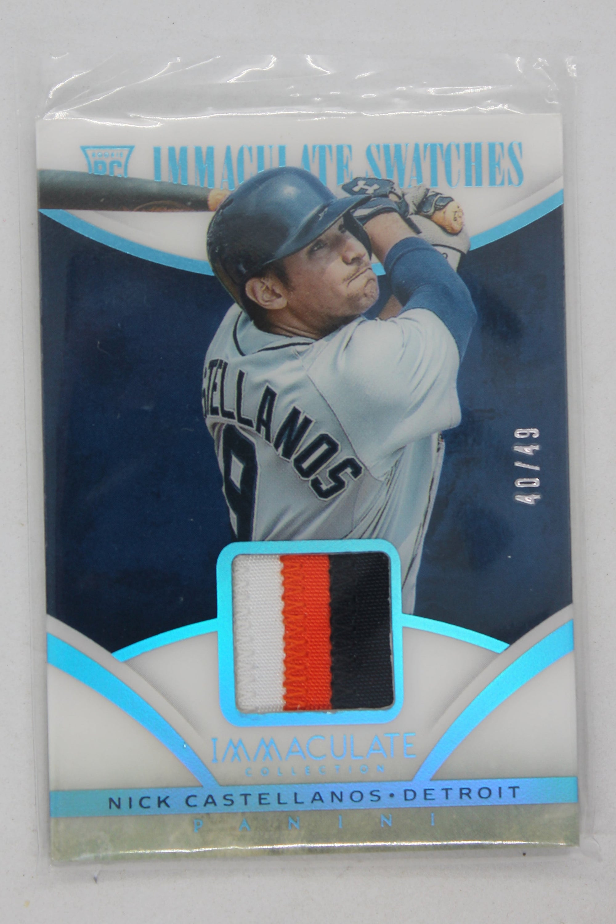 Nick Castellanos  2014 Panini Immaculate Collection - Immaculate Swatches - Prime #88 #40/49 Rookie Year