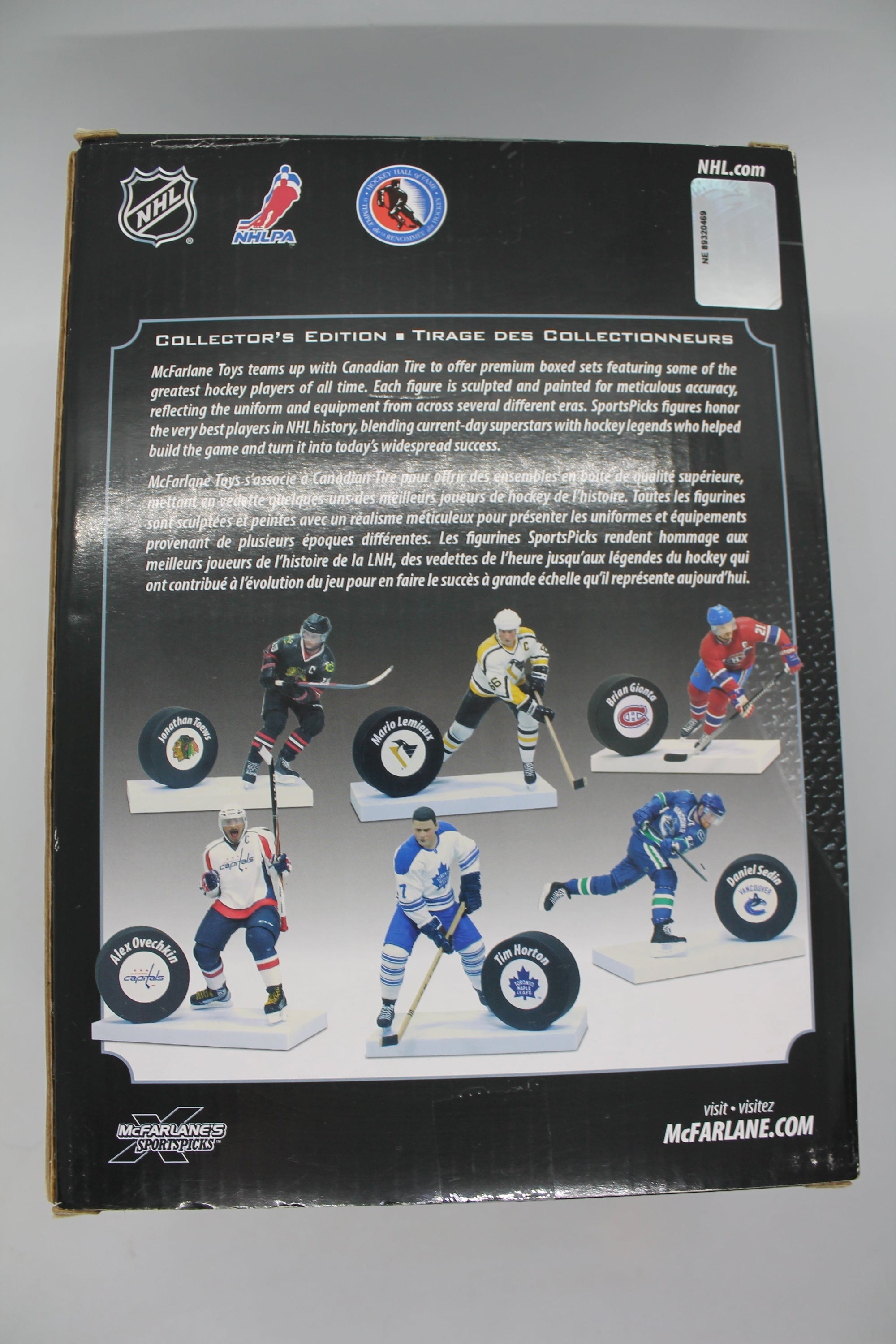 Mario Lemieux Collector's Edition Mcfarlane - Pittsburgh Penguins - White Jersey with Puck