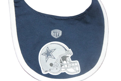 NFL Dallas Cowboys Old Time Football Infant Bodysuit & Bib Set