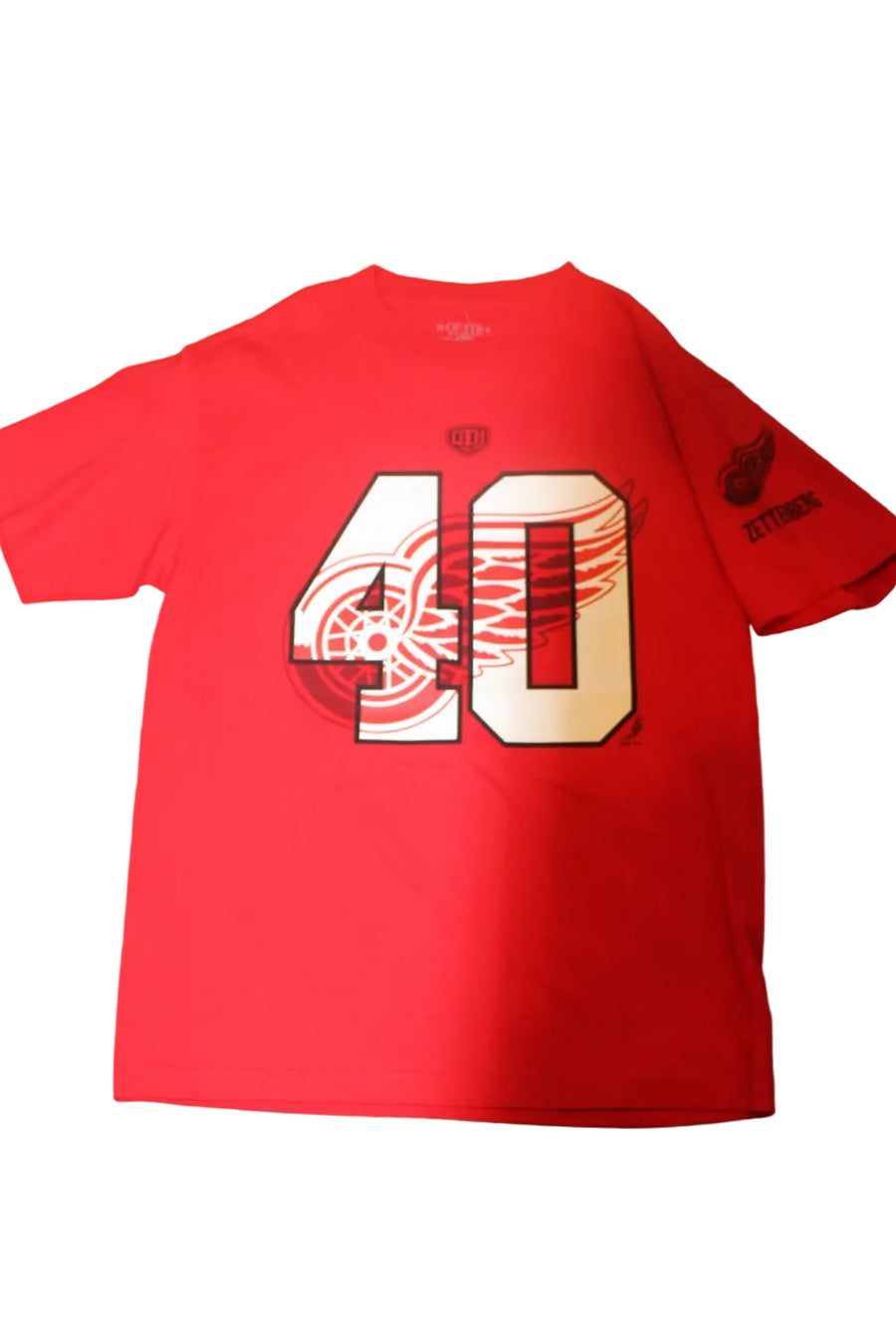 NHL Detroit Red Wings Old Time Hockey Men's Zetterberg #40 Tee - Medium