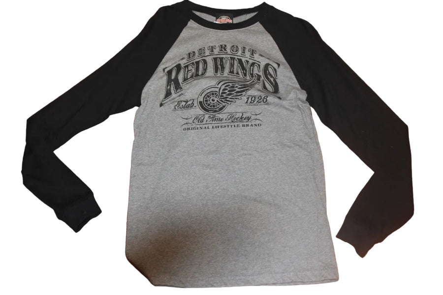 NHL Detroit Red Wings Old Time Hockey Men's 1926 Long Sleeve Tee - Small