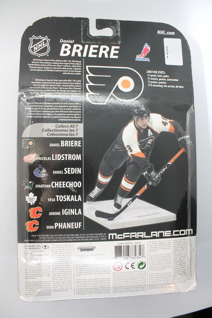 DANIEL BRIERE Philadelphia Flyers NHL Series 20 McFarlane Action Figure