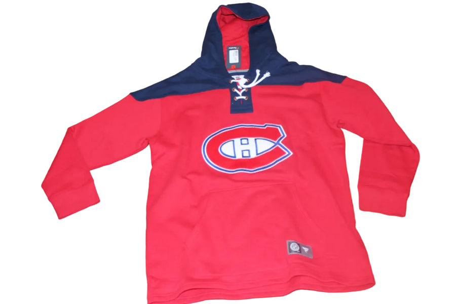 NHL Montreal Canadiens Men's Fanatics Lacer Hoodie (Red & Blue)