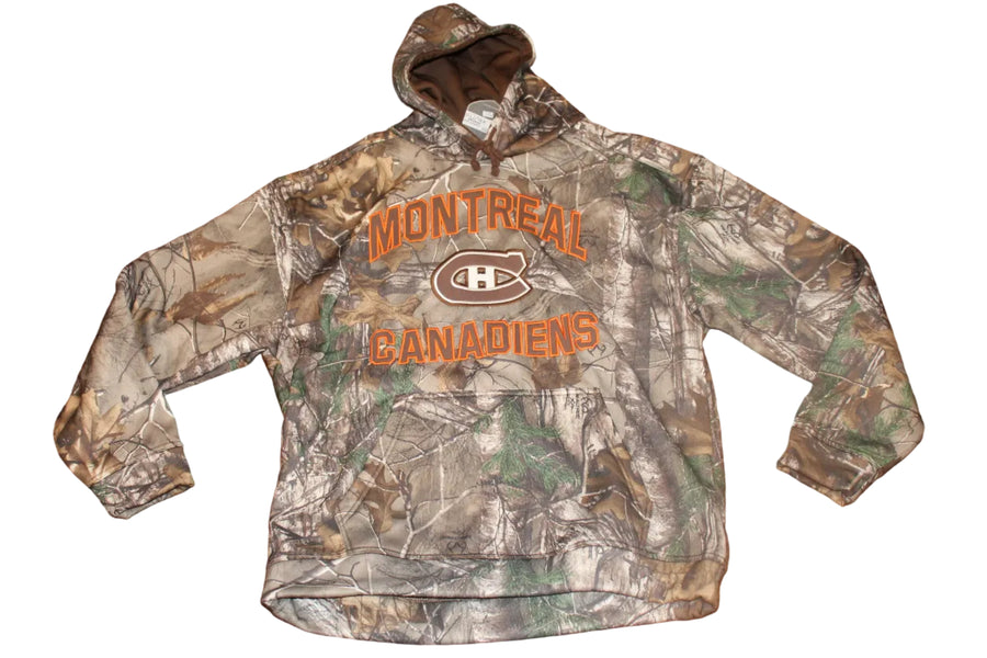 NHL Montreal Canadiens Men's Parot Realtree Fleece OTH Camo Hoodie - XXLarge