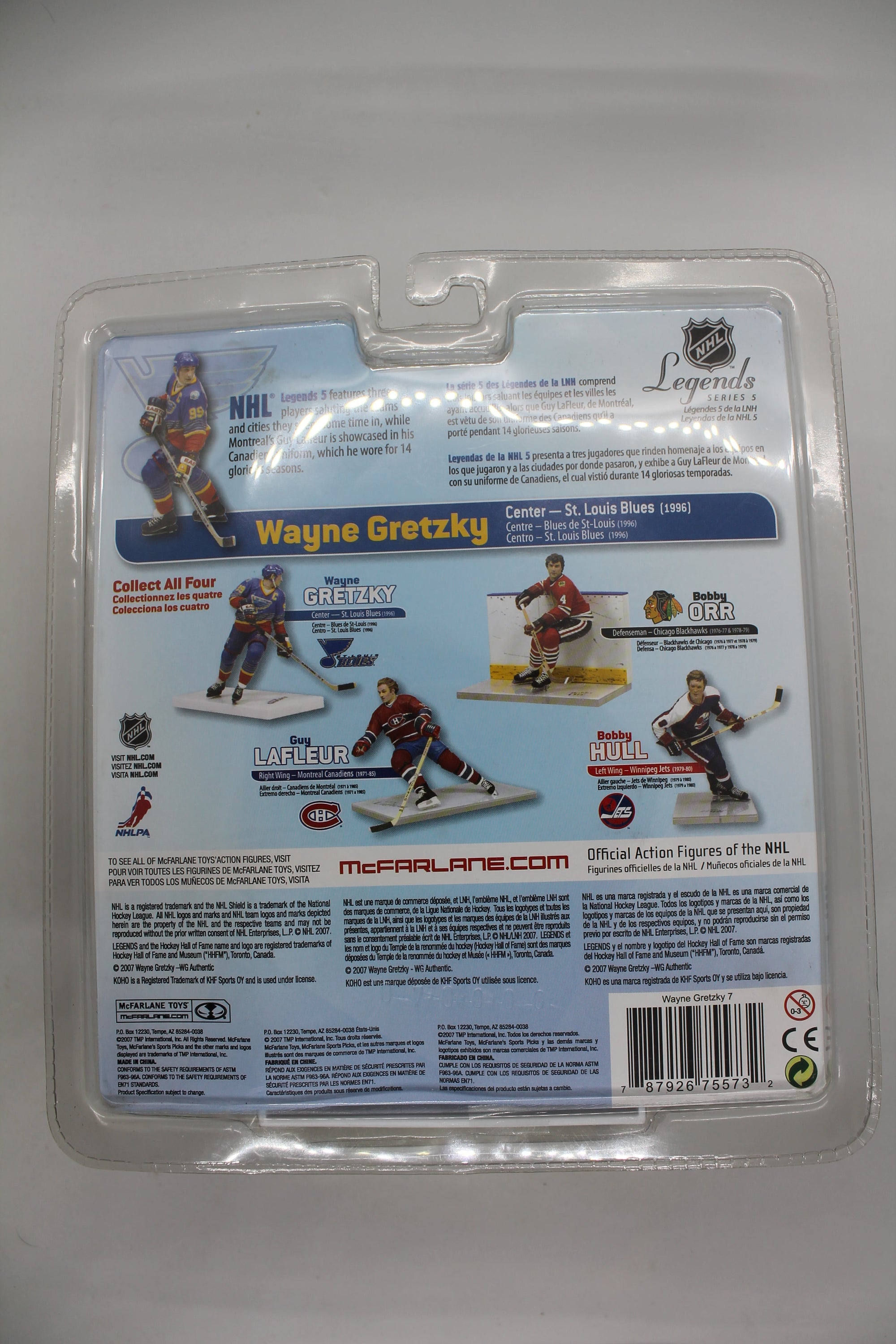 Wayne Gretzky McFarlane NHL Legends Series 5  Blues 6" Action Figure 2007