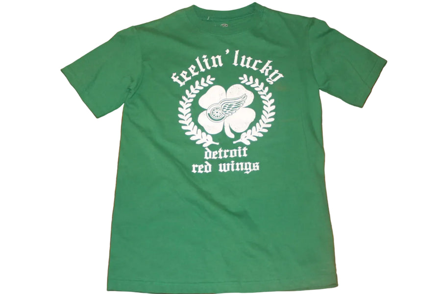 NHL Detroit Red Wings "Feeling Lucky" Men's Tee - Medium