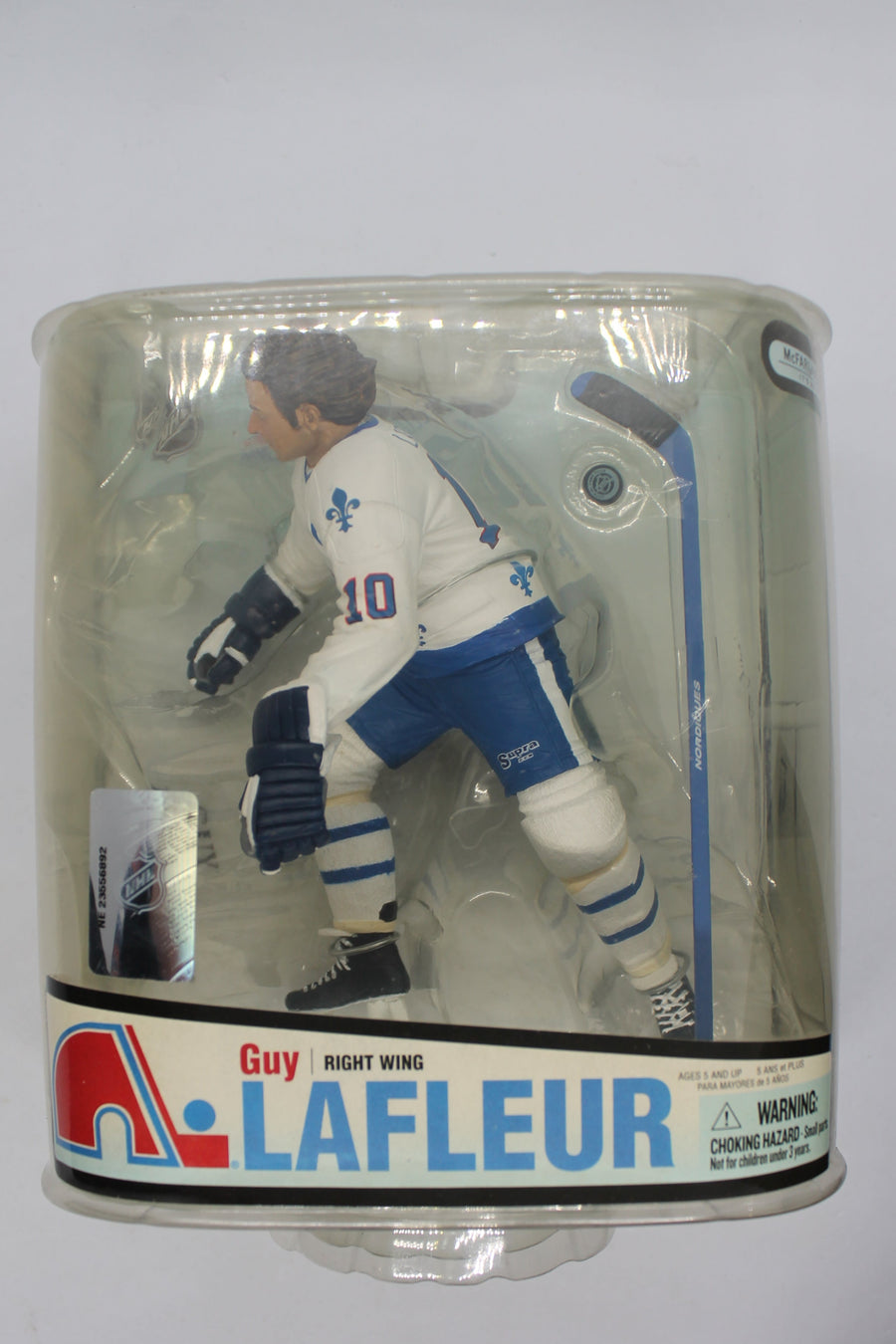 Guy Lafleur Mcfarlane NHL Series 18 - Quebec Nordiques - Yellowed Clamshell