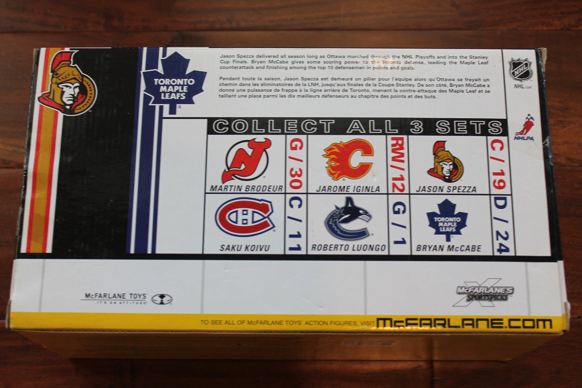 Bryan McCabe & Jason Spezza Mcfarlane - NHL SportsPicks - 2 Pack - 2007