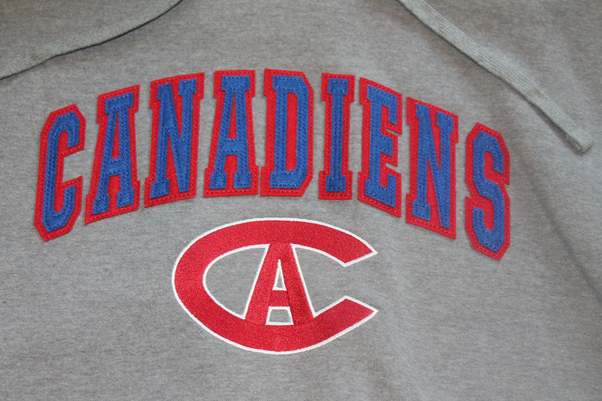NHL Montreal Canadiens Men's Fanatics Stitched Hoodie (Grey) - 3XLarge