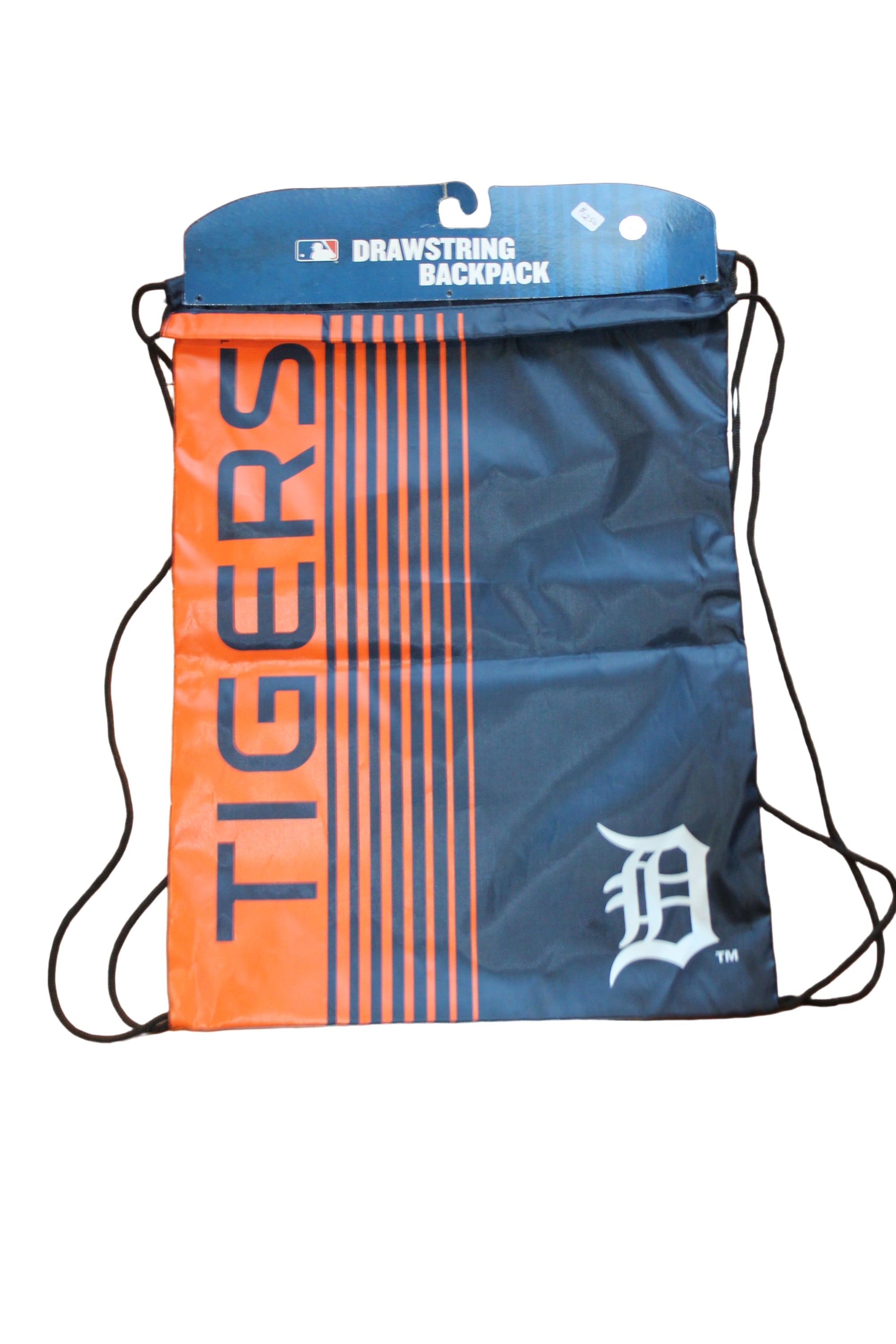 MLB Detroit Tigers Drawstring Backpack - Orange, White & Blue