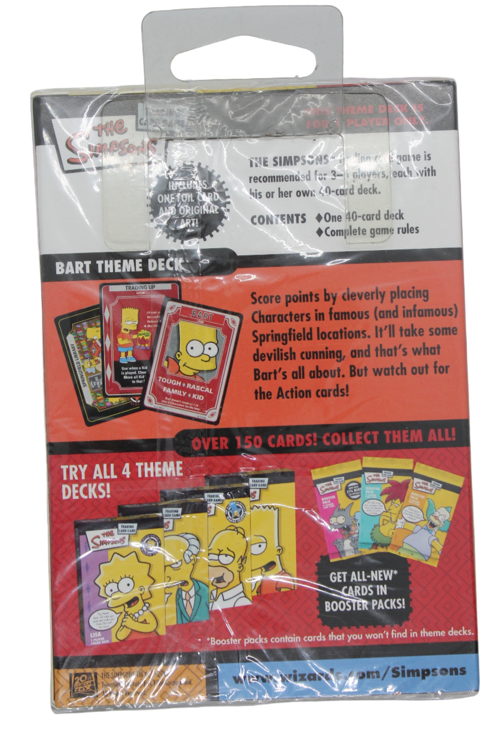 The Simpsons Trading Card Game, Bart Simpson 1 Player Theme Deck (New Sealed BOX)