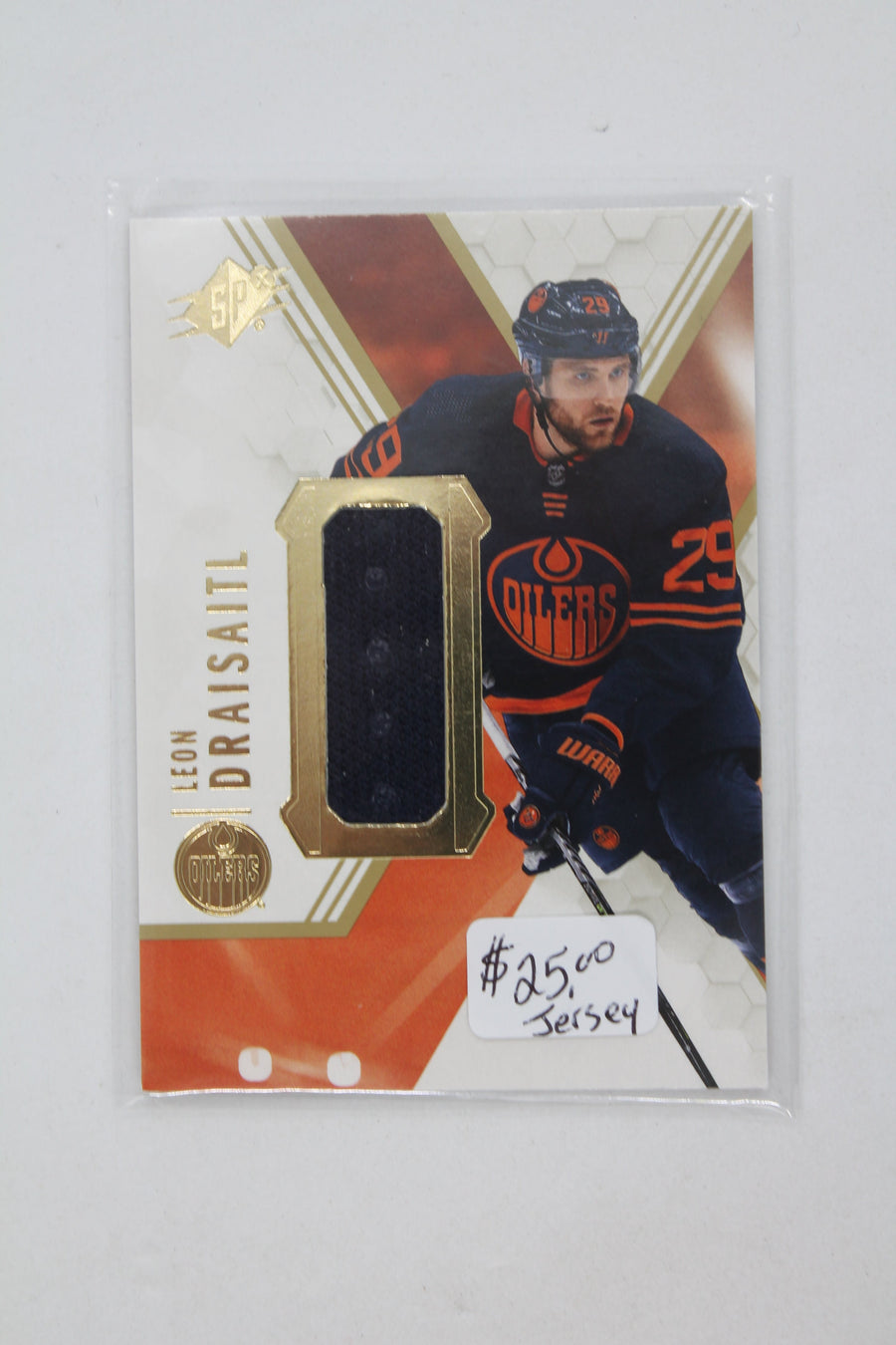 2021-22 UD SPX Leon Draisaitl Jersey Card #100