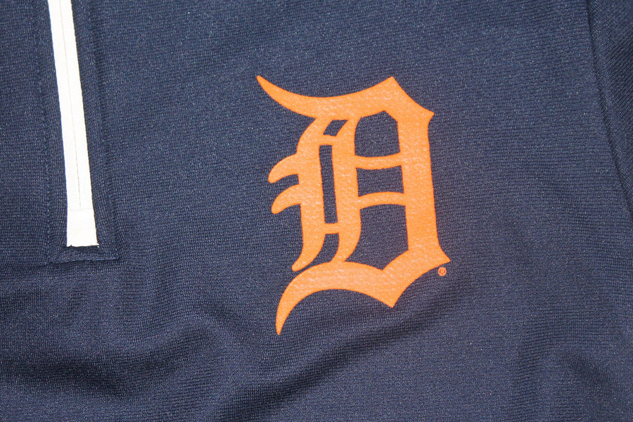 MLB Detroit Tigers Men's Majestic CoolBase 1/4 Zip Pullover