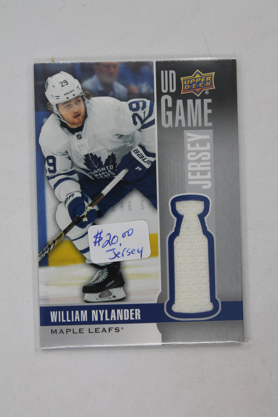 William Nylander 2019-20 Upper Deck Game Jersey Card - White