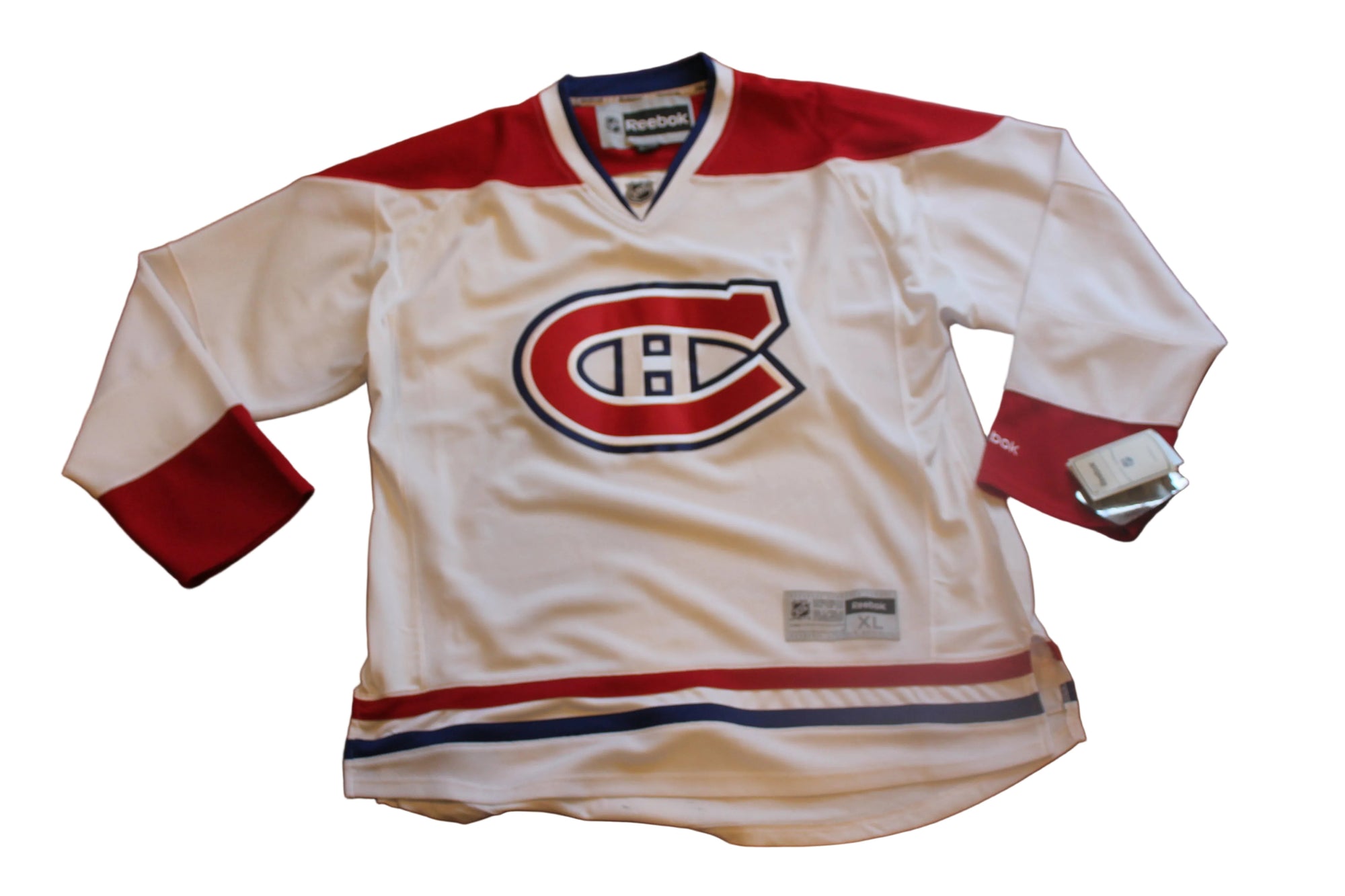 NHL Montreal Canadiens Men's Blank Back Reebok Away Jersey - XLarge