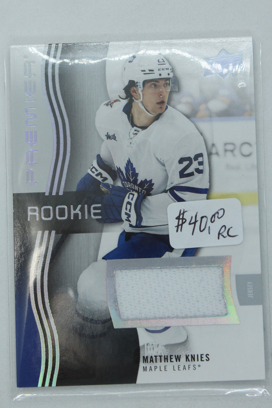 Matthew Knies 2023-24 Upper Deck Premier Jersey Rookie Card