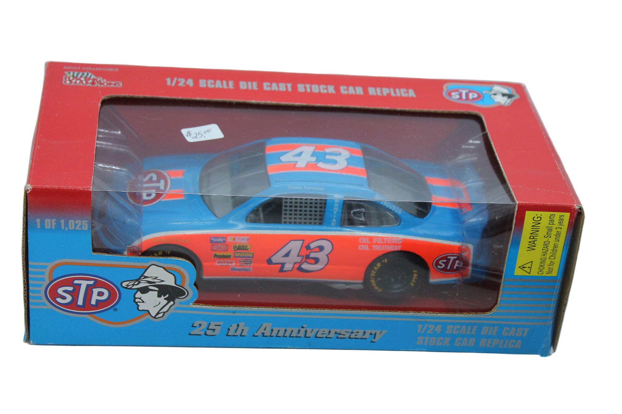 Bobby Hamilton #43 STP Stock Car Replica 1:24 Diecast - 1 OF 1025