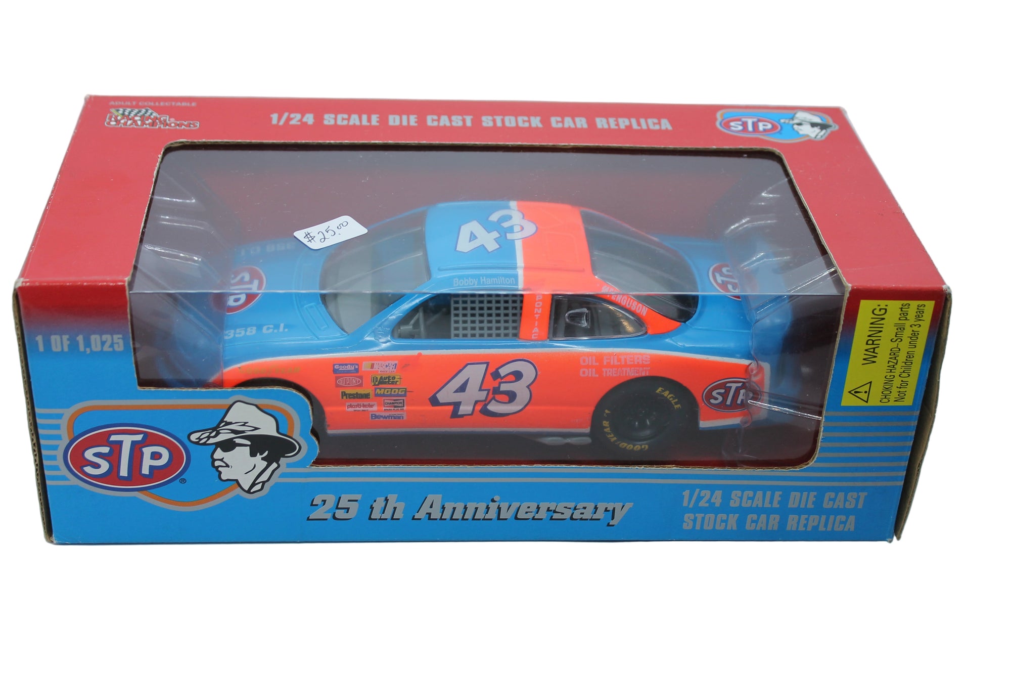 Bobby Hamilton #43 STP Stock Car Replica 1:24 Diecast - 1 OF 1025