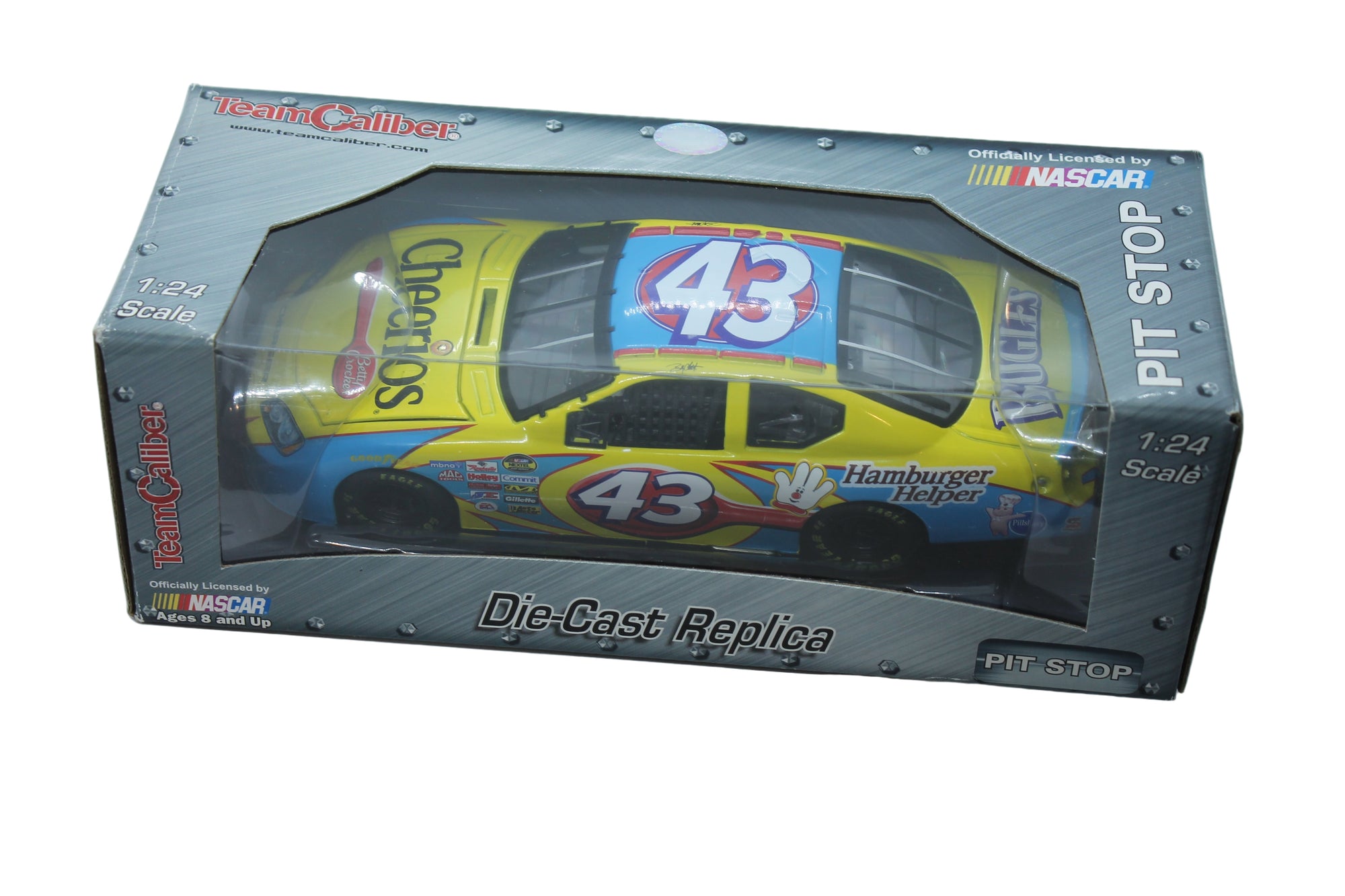 Bobby Labonte #43 Cheerios Stock Car Replica 1:24 Diecast - Team Caliber