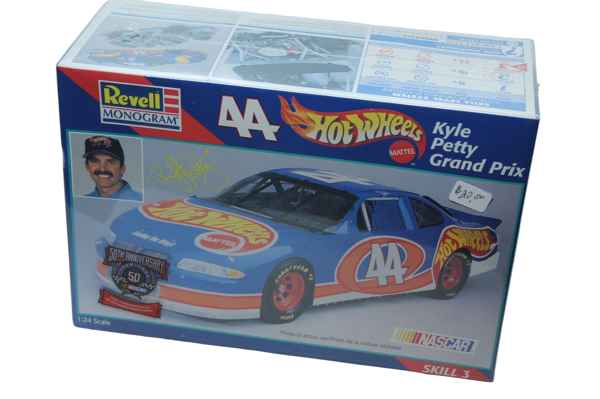 Kyle Petty #44 Mattel Hot Wheels Stock Car Replica 1:24 Scale - Skill 3 Model