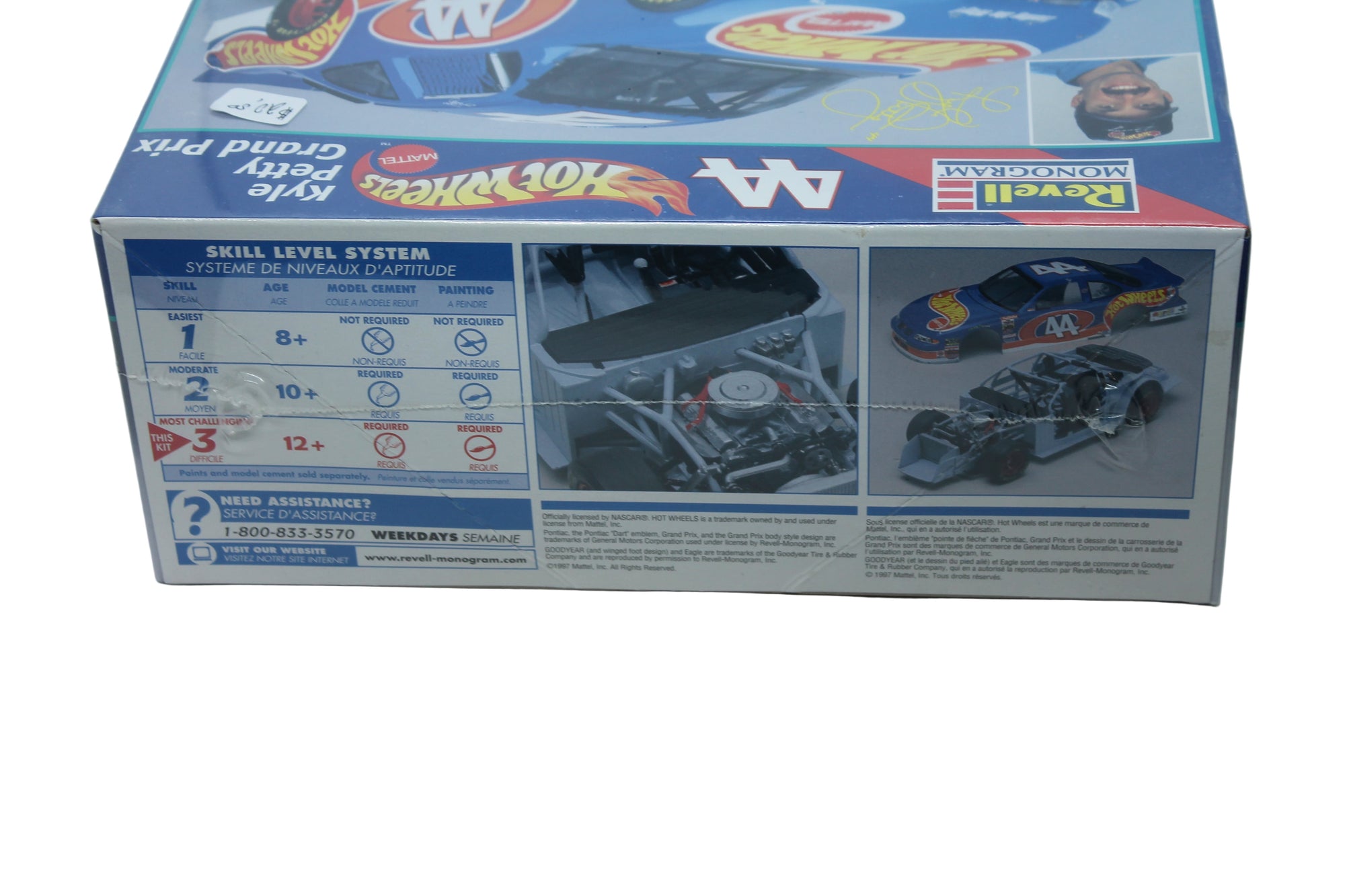 Kyle Petty #44 Mattel Hot Wheels Stock Car Replica 1:24 Scale - Skill 3 Model