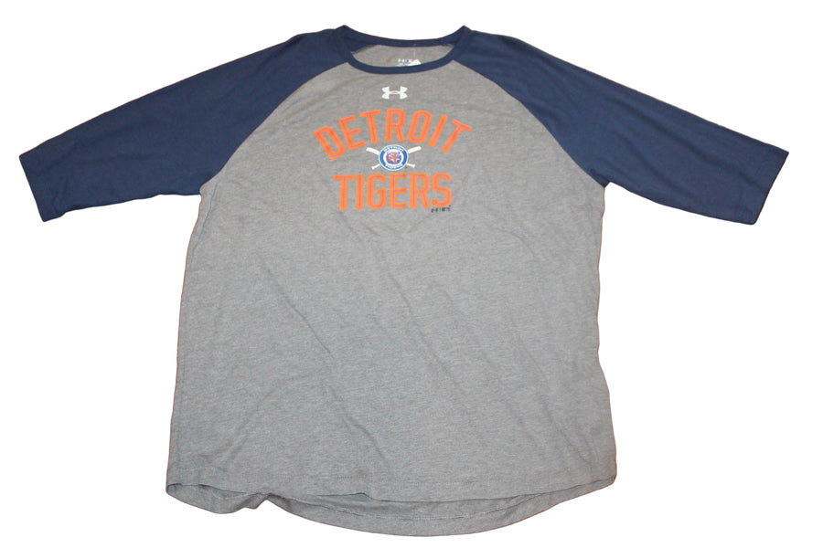 MLB Detroit Tigers Men's Under Armour HeatGear 3/4 Tee - XXLarge