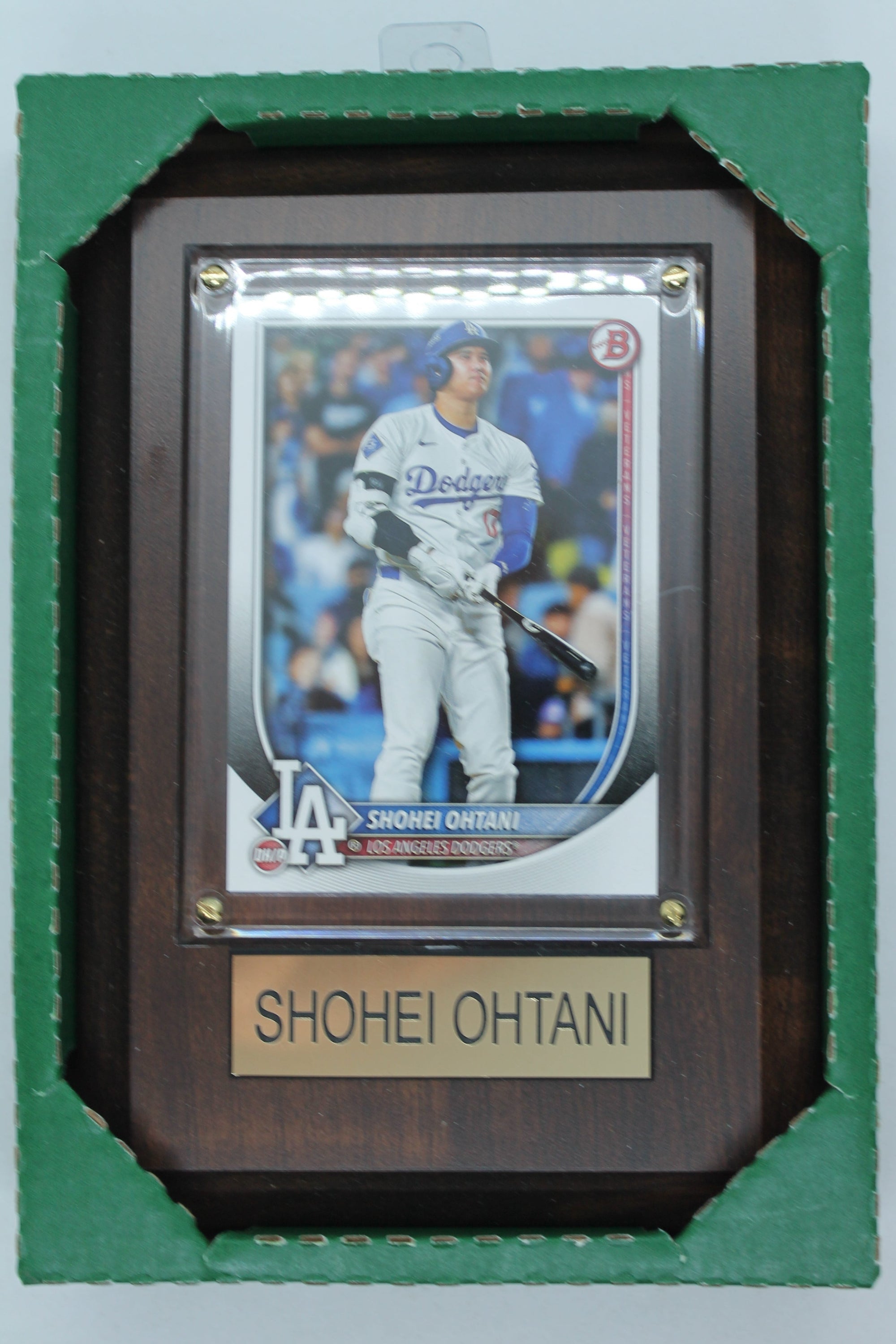 MLB Los Angeles Dodgers Shohei Ohtani Plaque with Card