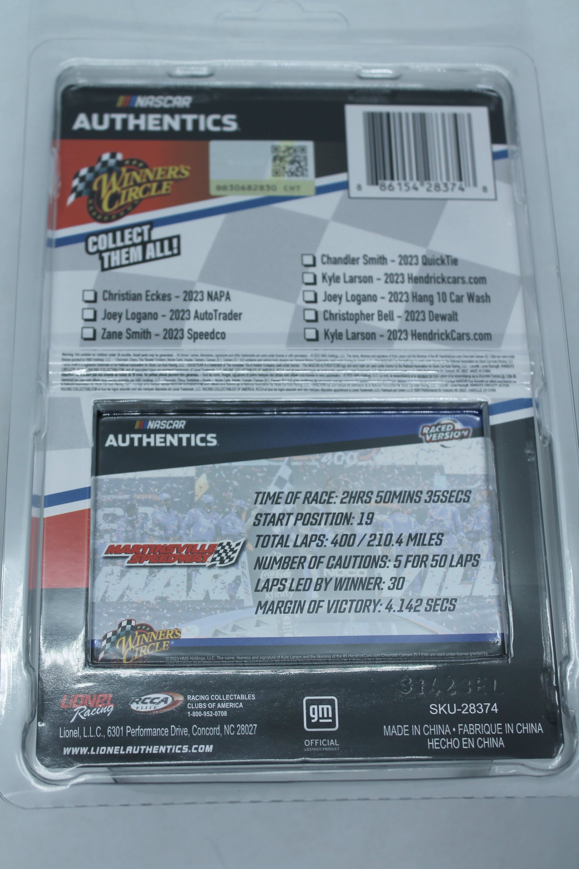 2023 Wave Race Winner 05 Kyle Larson 1/64 Diecast - Winners Circle - Martinsville Win