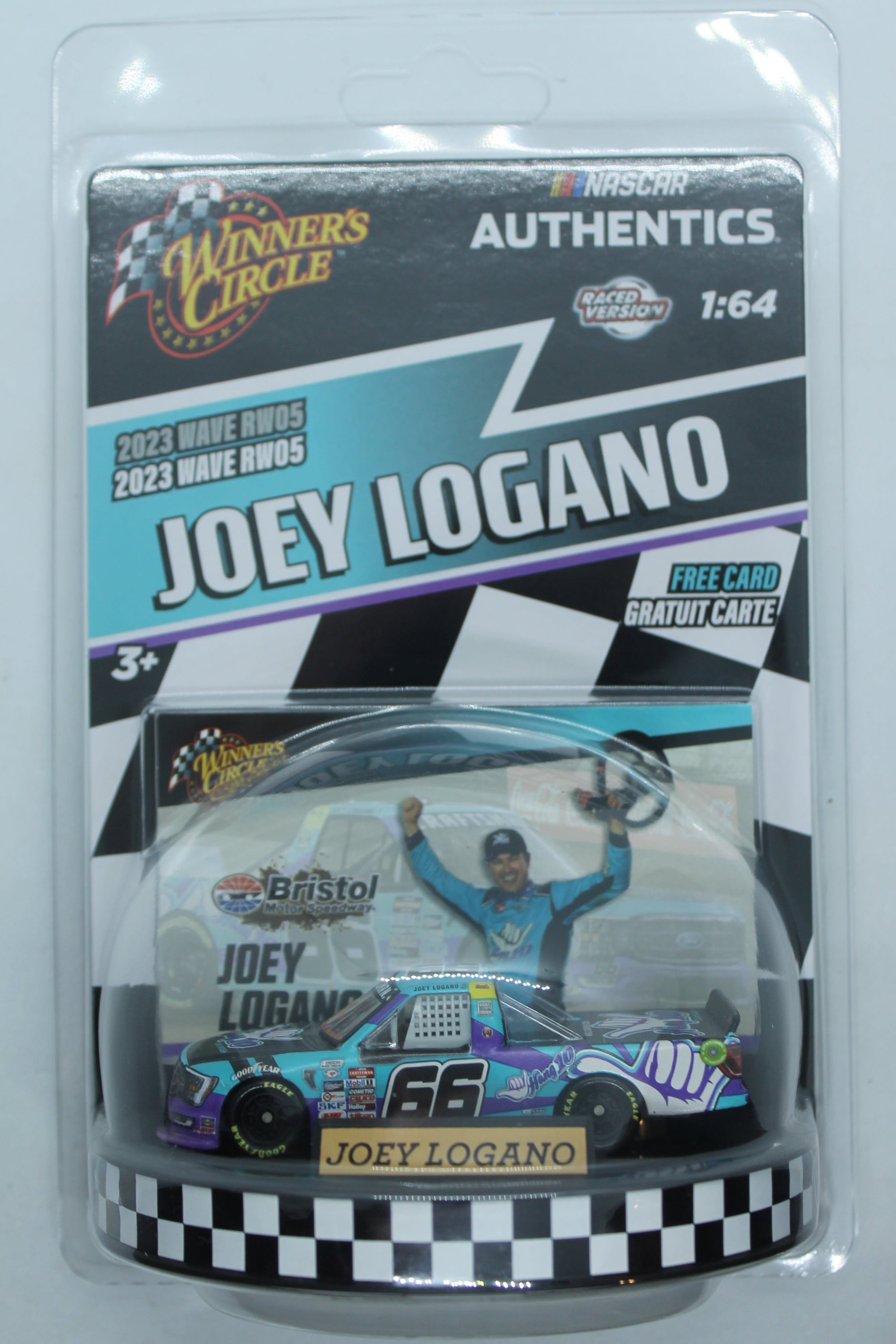 2023 Wave Race Winner 05 Joey Logano 1/64 Diecast - Winners Circle - Bristol Win