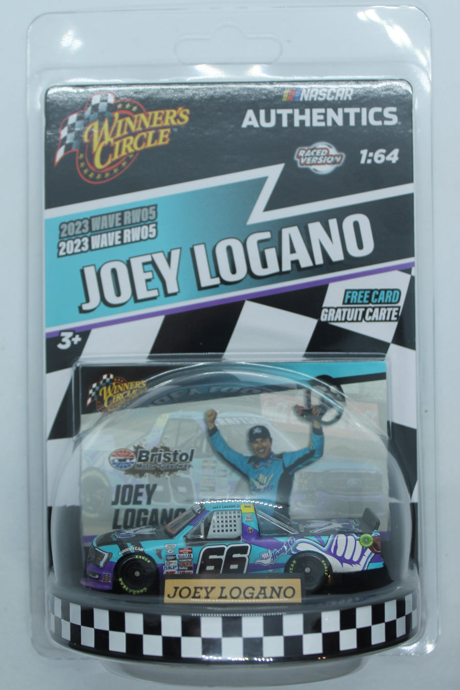 2023 Wave Race Winner 05 Joey Logano 1/64 Diecast - Winners Circle - Bristol Win
