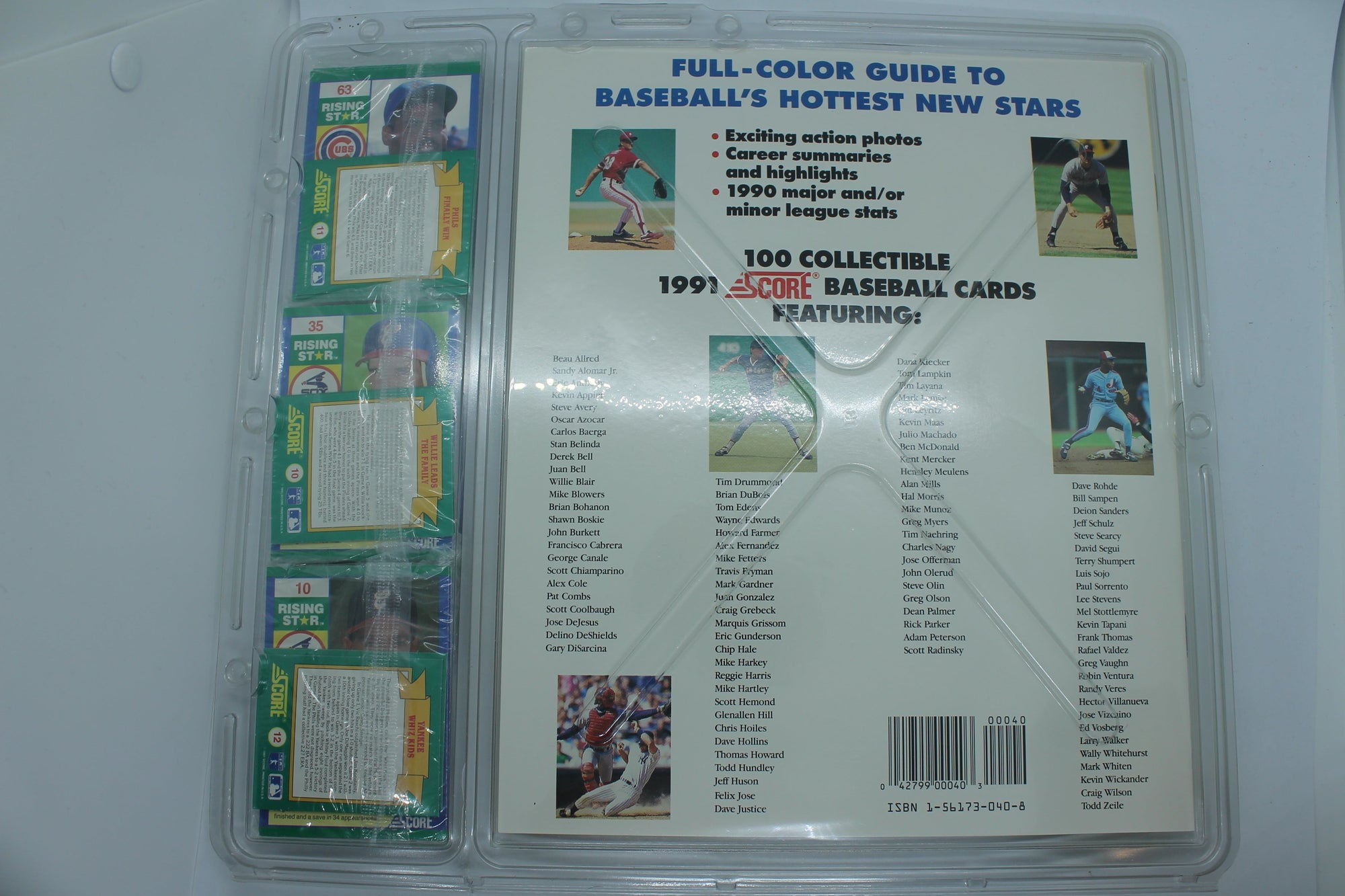 1990-91 Exclusive Score Baseball's Hottest Rookies Complete Set #1-100 Cards