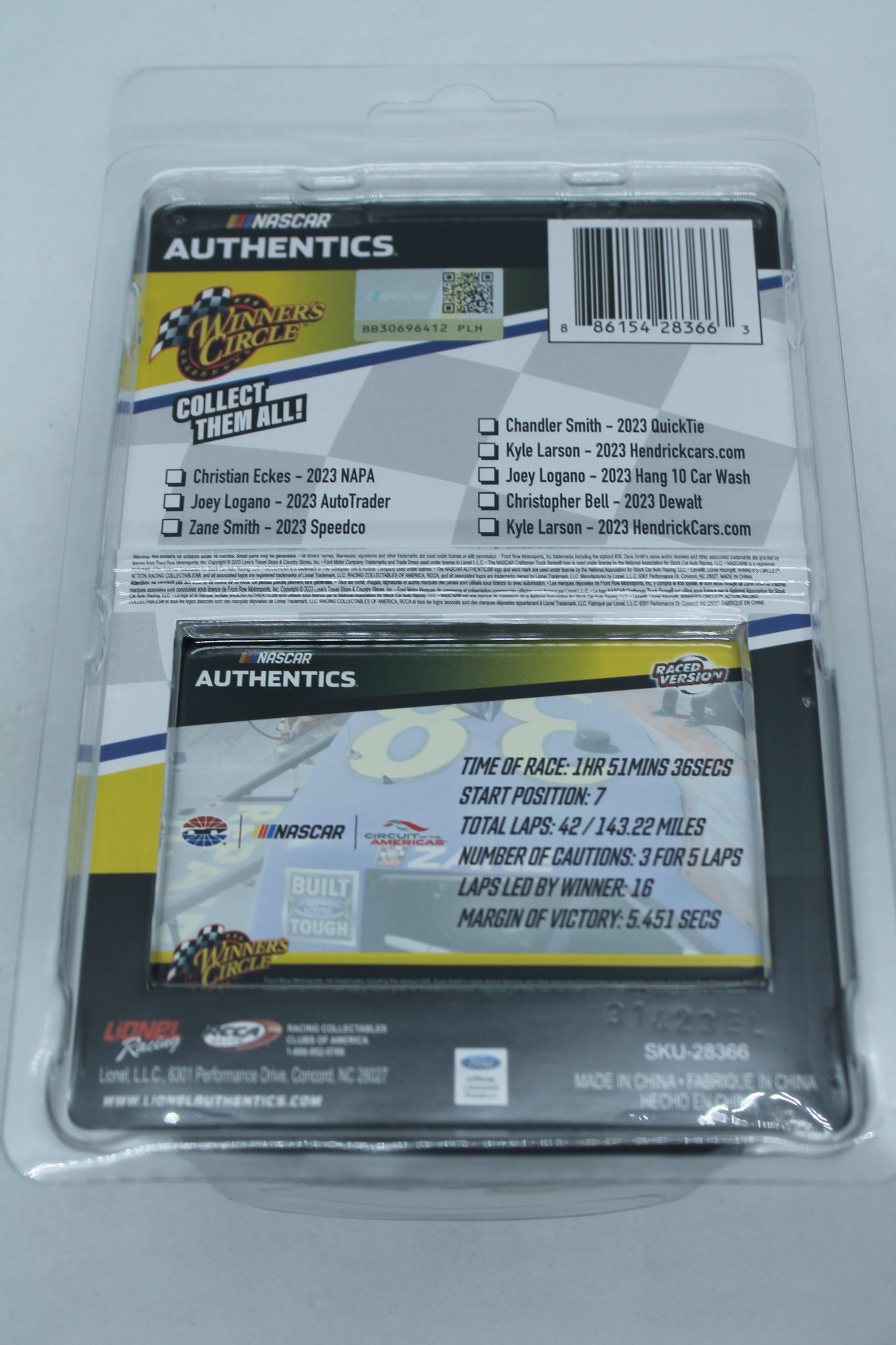 2023 Wave Race Winner 05 Zane Smith 1/64 Diecast - Winners Circle -  Circuit of the Americas Win