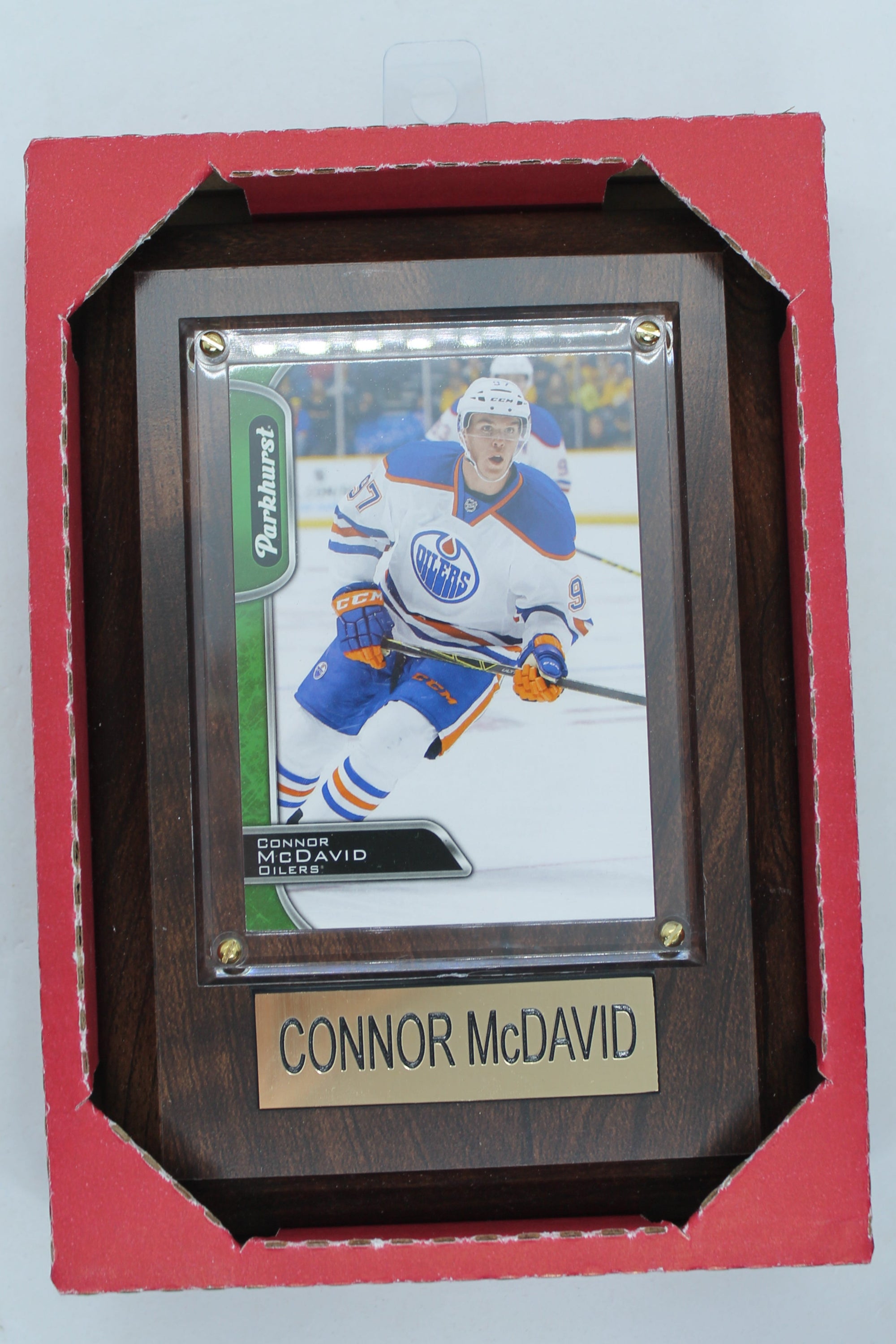 NHL Edmonton Oilers Connor McDavid Plaque with Card