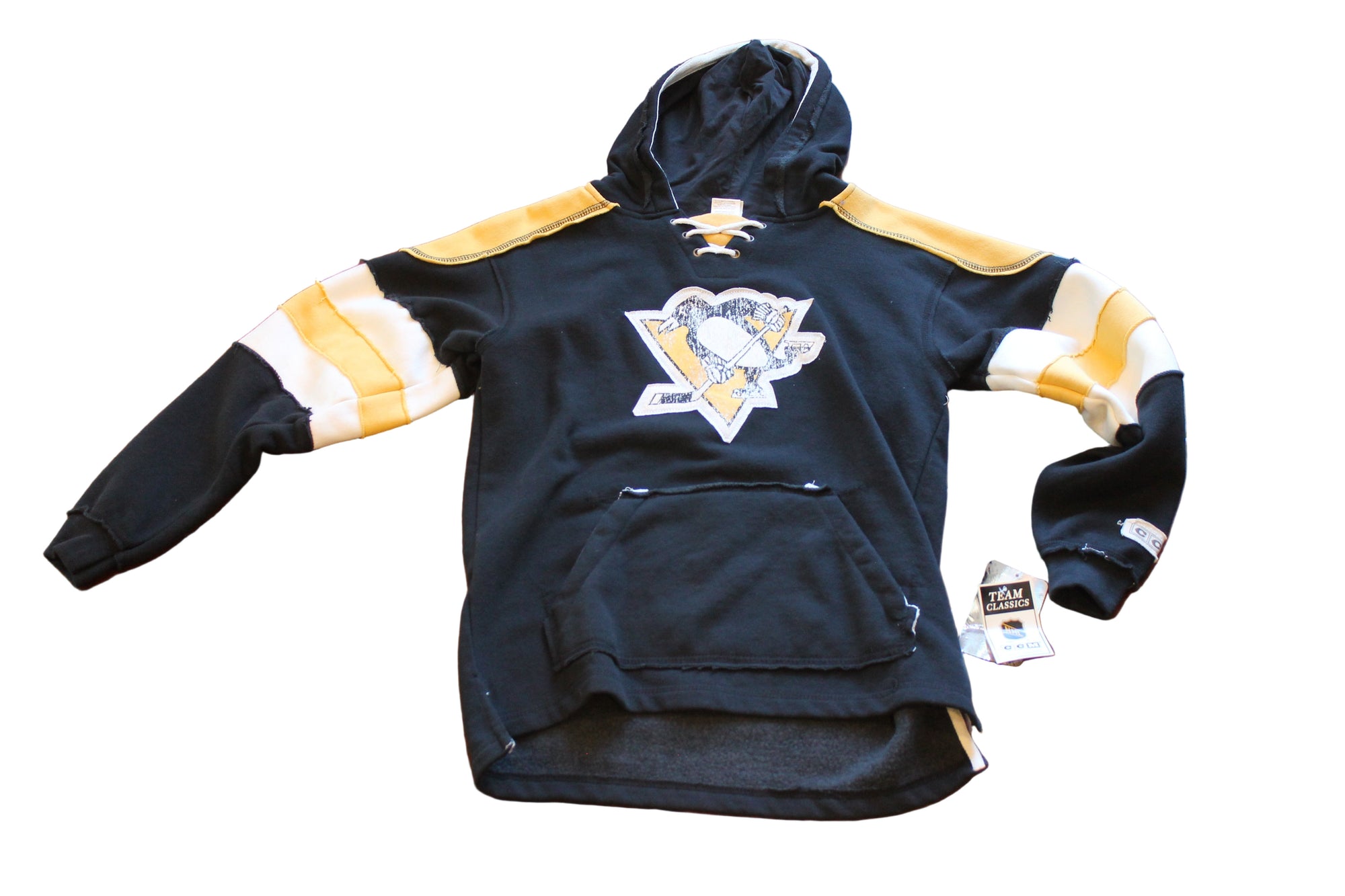 NHL Pittsburgh Penguins CCM Vintage Apparel Youth Lacer Hoodie